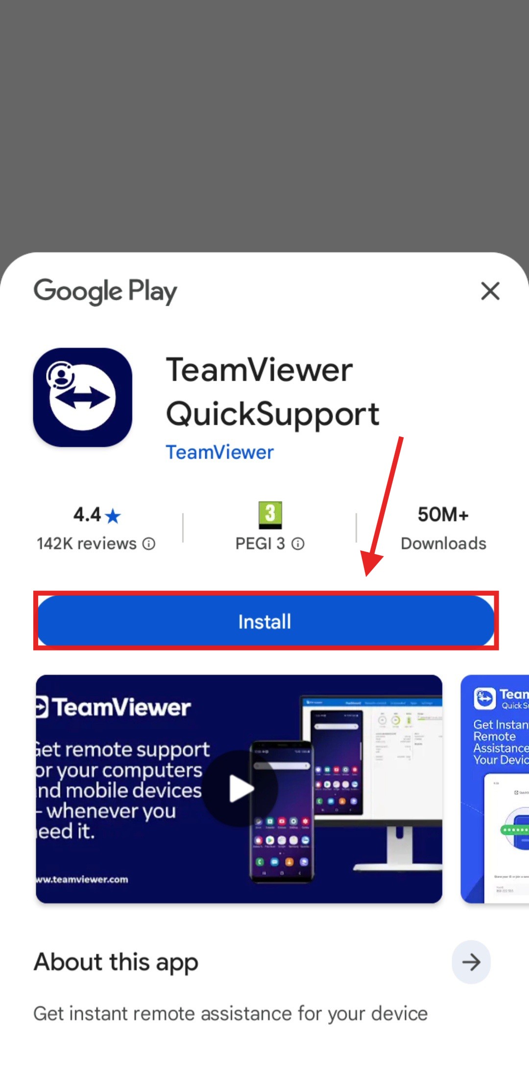 Step 2: Install QuickSupport